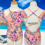 Pink Off Shoulder Monokini