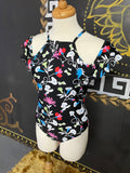 Flower Off Shoulder Monokini